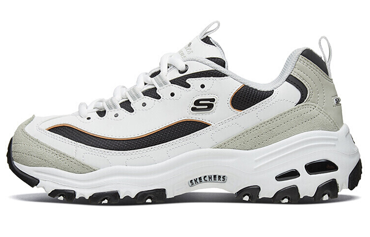 Skechers D'Lites 1.0 Casual Shoes Women's Low Top Light Gray/White/Black