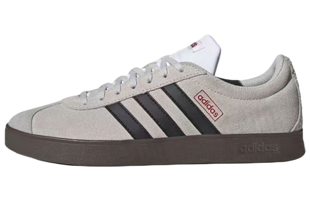 Adidas Neo VL Court Lifestyle Anti Slip Wear Resistant Low Top Skateboard Shoes Unisex Red