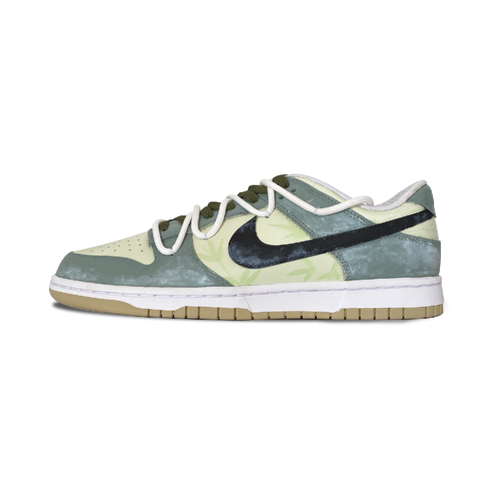 Nike Skateboard Shoes Men Low-Top Green/beige/yellow
