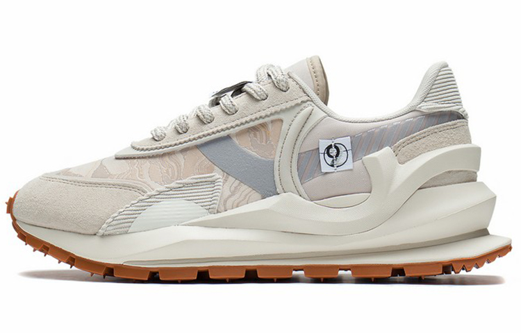 LiNing Running Shoes Men Low-Top Oat Gray