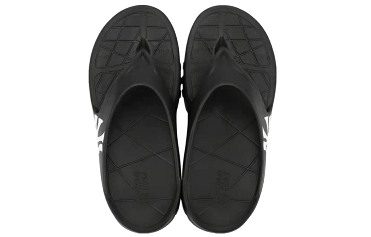 MLB Slipper Graffiti Slip Resistant Flip Flops Unisex Black