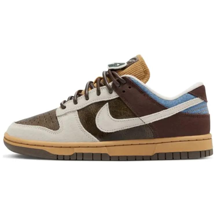 NIKE Dunk Кроссовки для скейтбординга Низкие Коричневые Женские