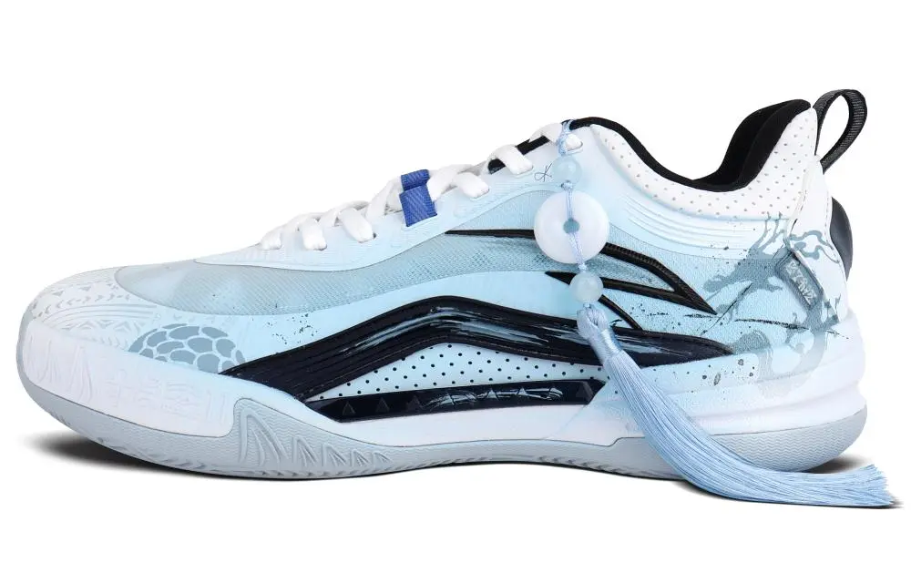 Anta KAI 1 TEAM Cushioning, Wear Resistant Low top Basketball Shoes Men's Peacock Blue