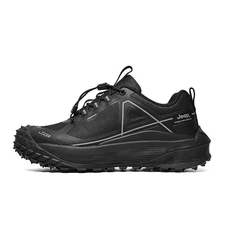 Jeep Low Top Hiking Shoes Men's Black