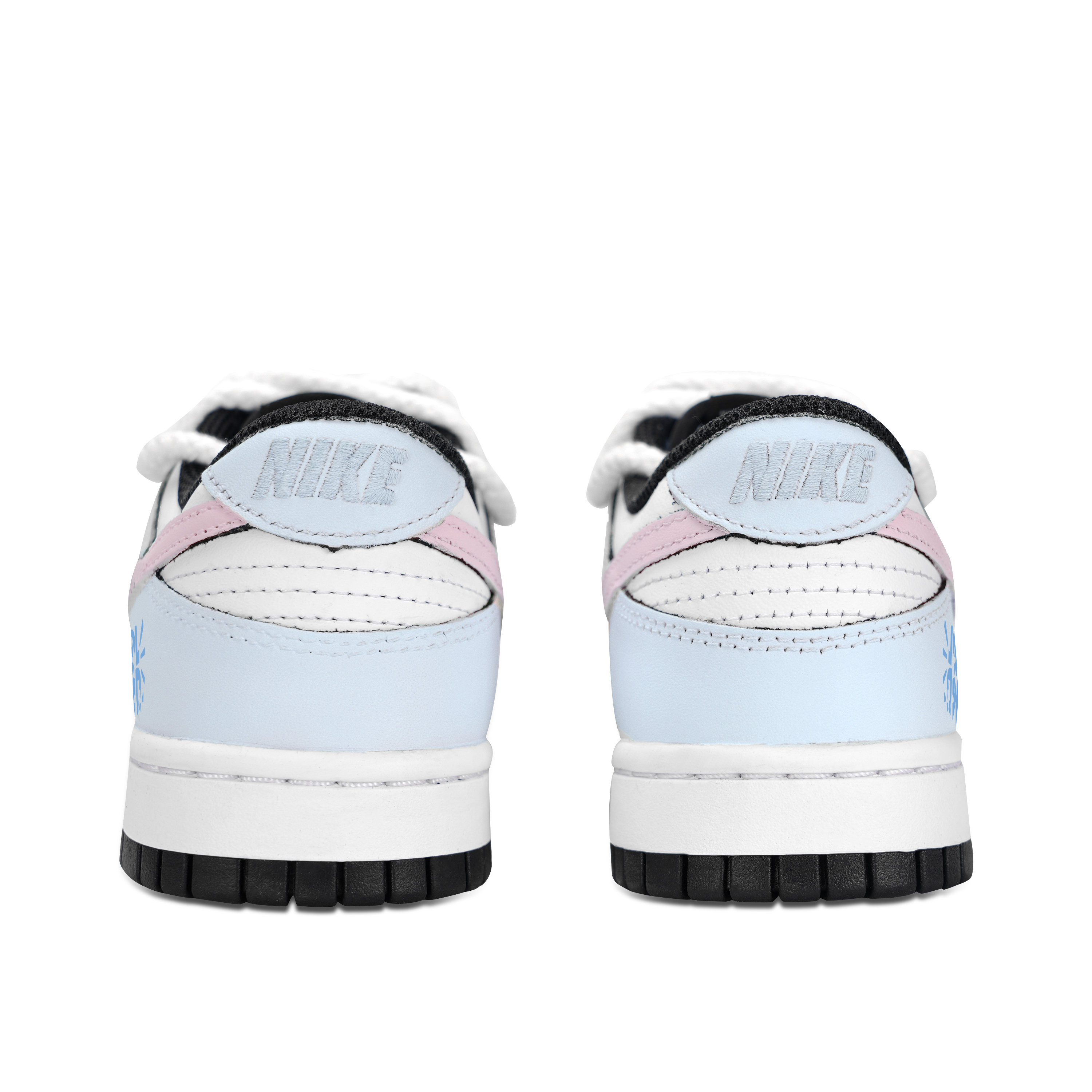 Nike Dunk Ziyouquan Wing Slip Resistant Abrasion Resistant Low top Skateboard Shoes Unisex Blue White купить в интернет-магазине Yoocart с быстрой доставкой по России.