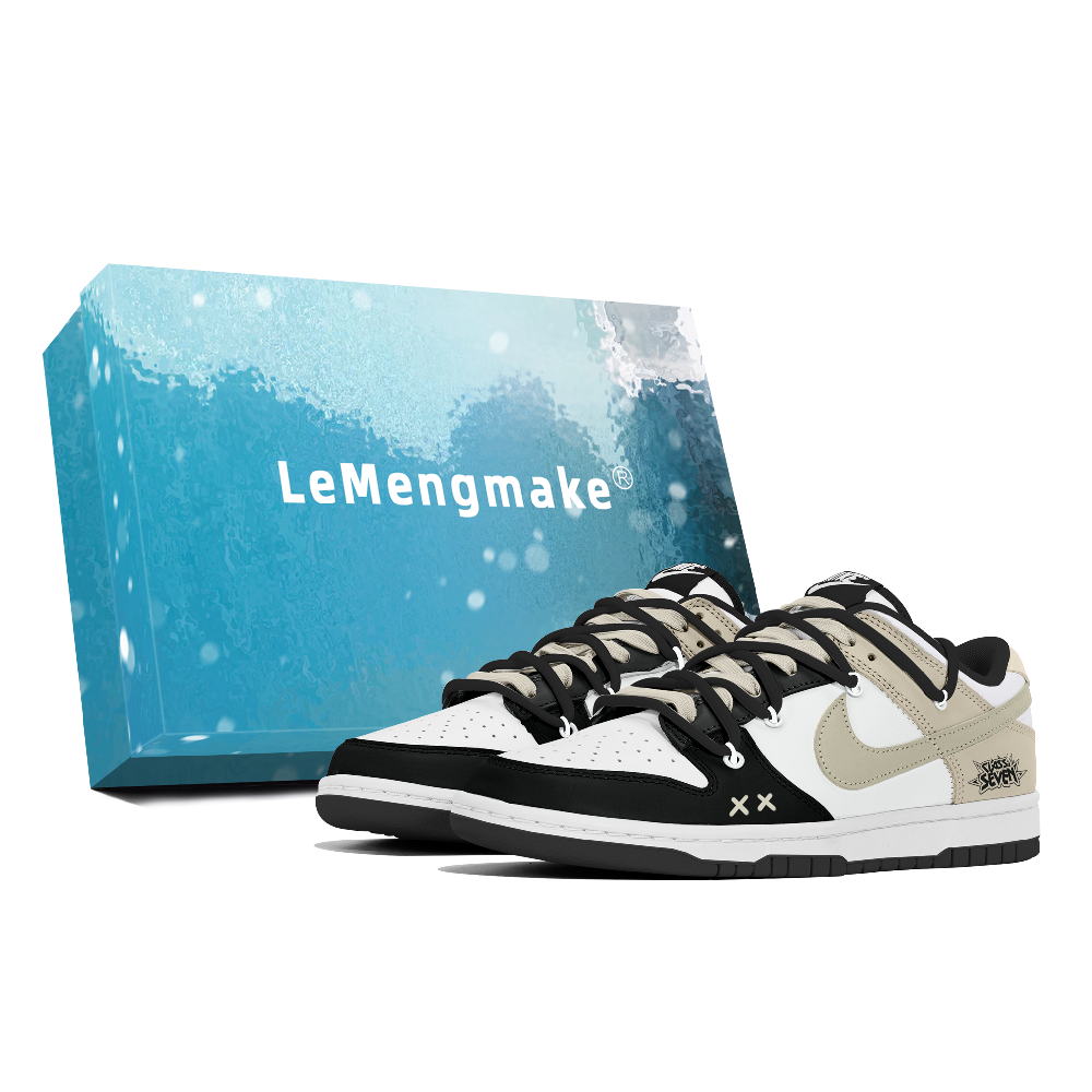 Nike Dunk Abrasion Resistant Low Top Skateboard Shoes Men's Black