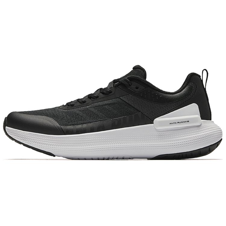 Anta Running Collection Anti-Slip Wear-Resistant Low-Top Casual Running Shoes Women's Basic Black