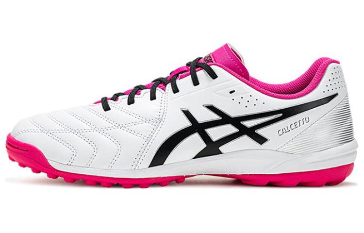 Asics Calcetto Soccer Shoes Men Low-Top White/Pink