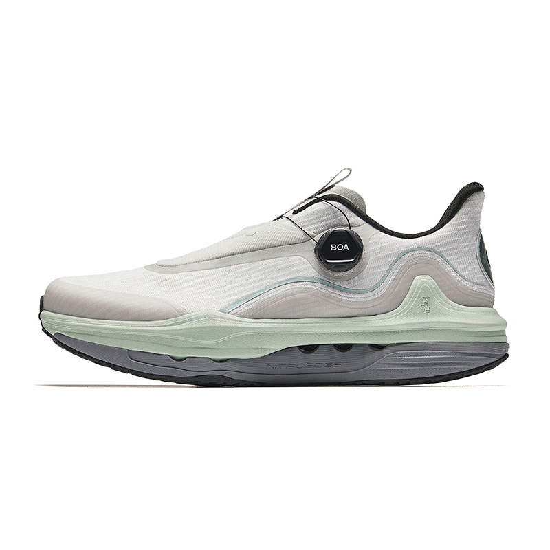 Anta Shock Absorbers With Slip Resistant Features Low Top Running Shoes Men's Cumulus Gray