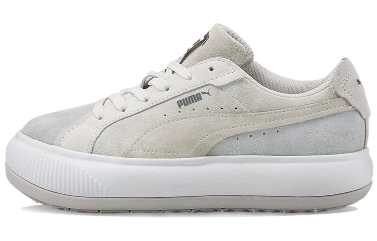 PUMA Suede Mayu Raw Low Tops Casual Skateboarding Shoes Gray Women's