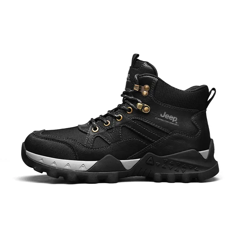 Jeep Fall New Arrival Work Boots Mid Top Hiking Mountaineering Shoes Men's