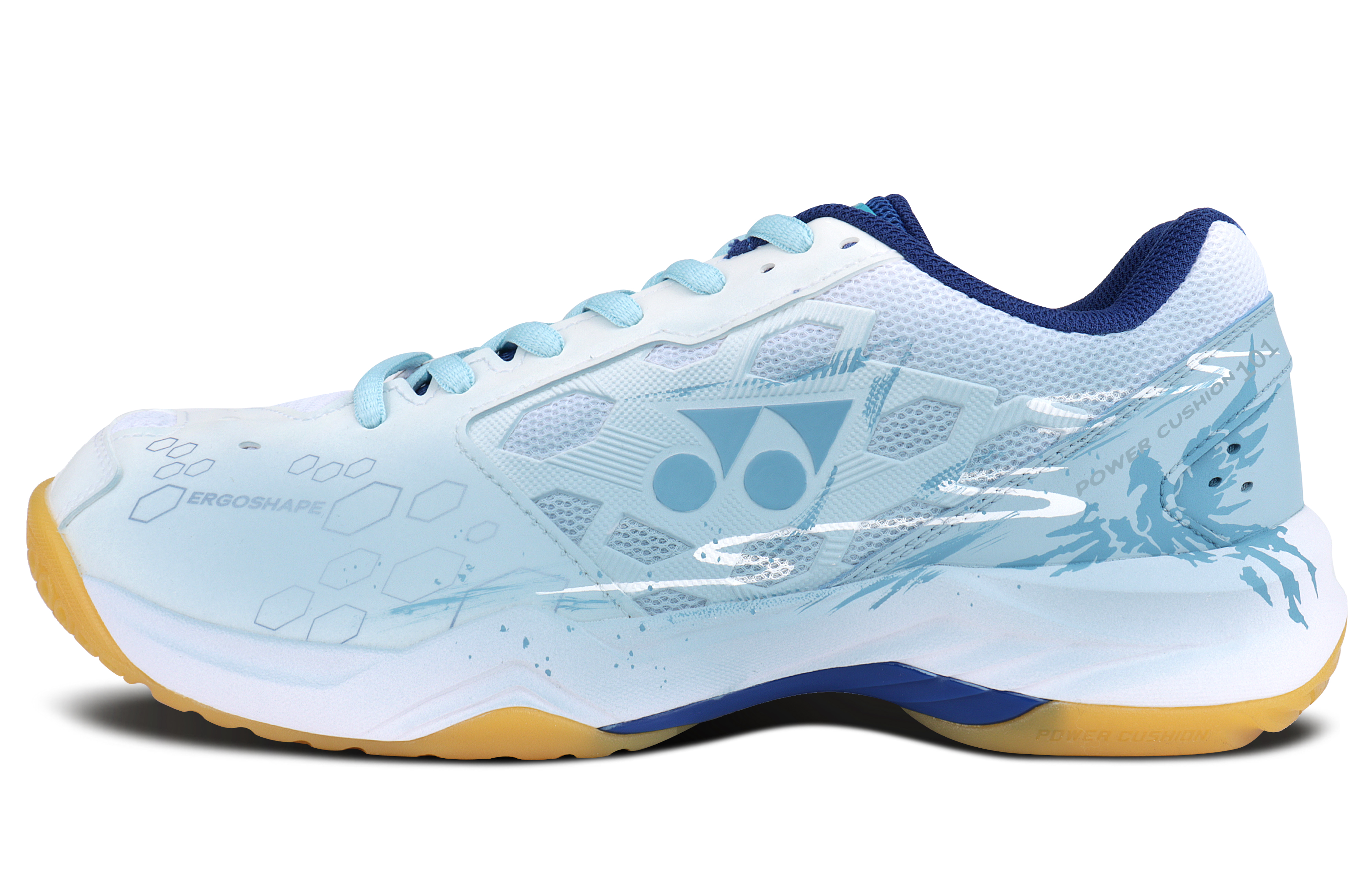 YONEX Power Cushion Abrasion Resistant Quick Dry Support Low top Badminton Shoes Unisex Blue White