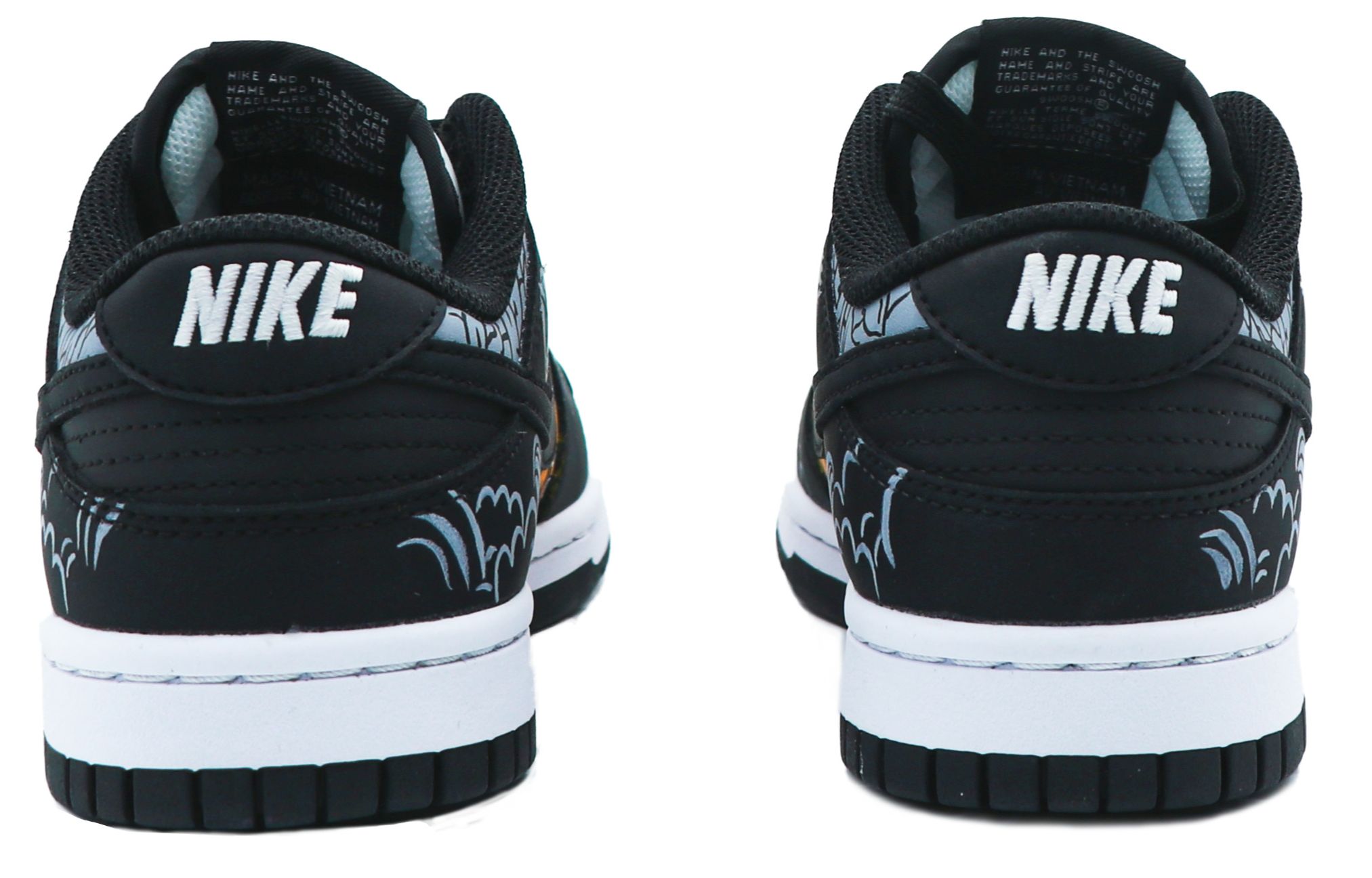 Nike Dunk Low Thermal Coverage Low Top Skateboard Shoes GS Black Yellow