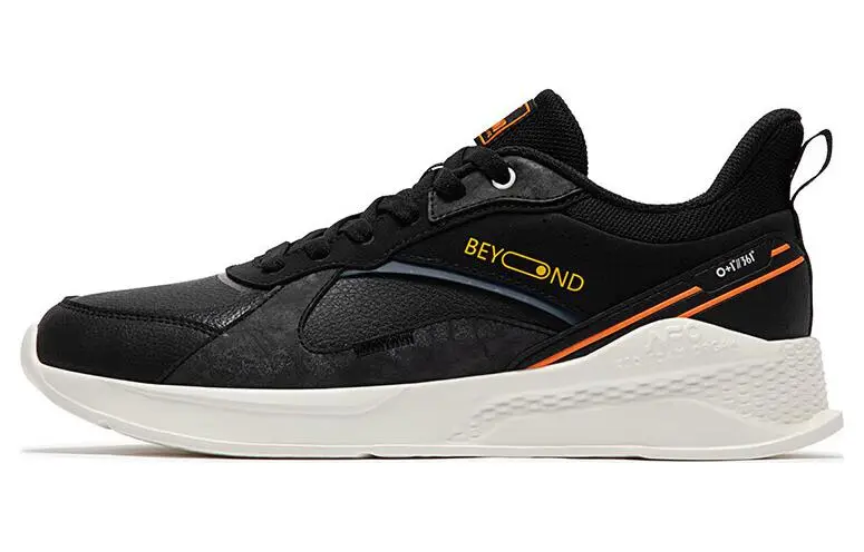 361° Cushioning, Wear Resistant Low top Running Shoes Men's Black Orange