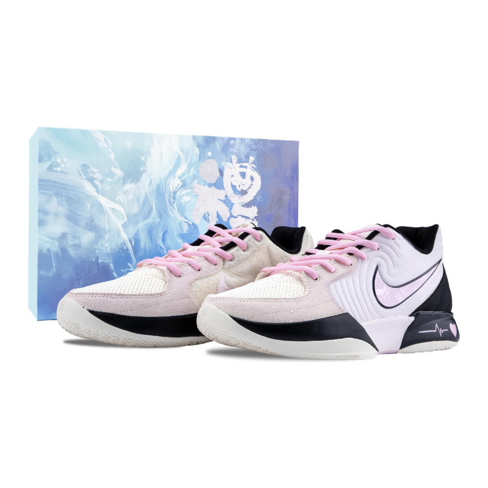 Nike Ja 2 Morant 2, Heartbeat Frequency Anti Slip Wear Resistant Low Top Basketball Shoes Men's Pink Black