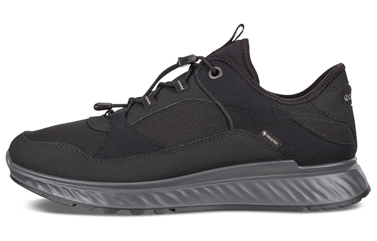 Ecco Wear-Resistant Low-Top Running Shoes Men's Black