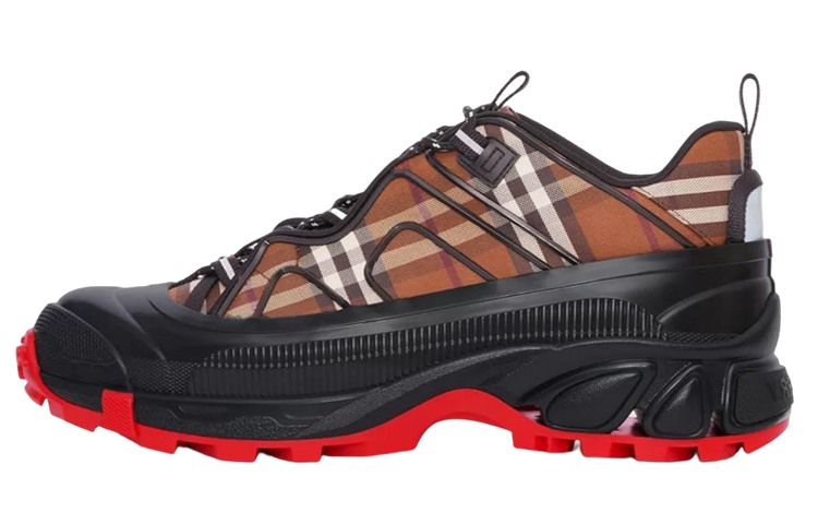 Burberry Arthur Vintage Check Cotton Birch Brown Black Red