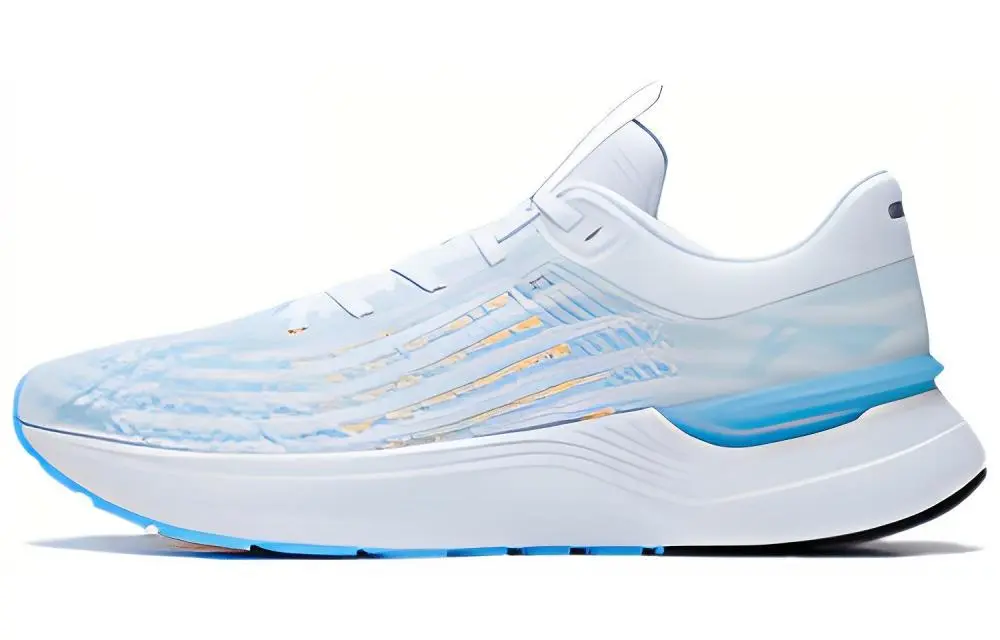 LINING Light And Shadow Element Running Shoes Men's Low top Standard White/Moonlight Blue
