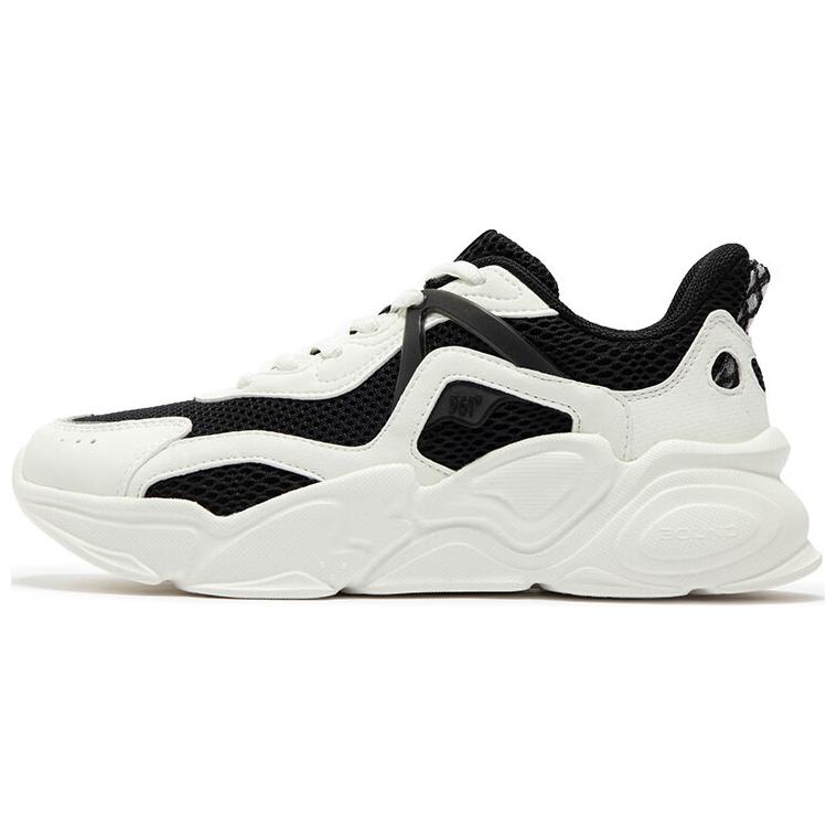 361° Wear-Resistant Low-Top Casual Shoes Women's White Black
