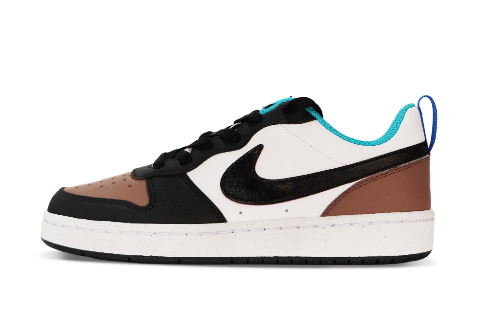Nike Court Borough Low-Top Skateboard Shoes GS Black Brown