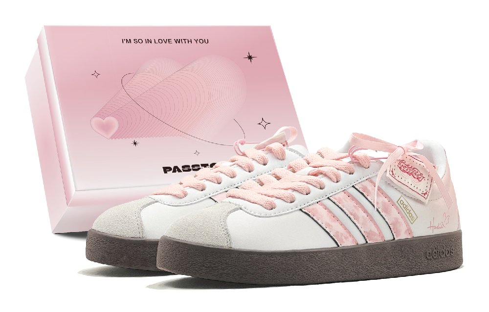 Adidas Vl Court Classic Skateboard Shoes Unisex Low top White