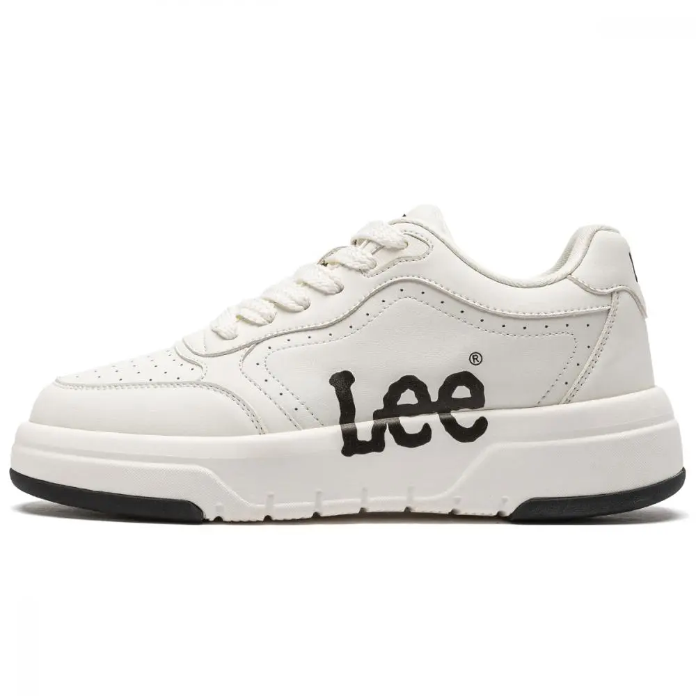 Lee White Sneakers Height Increasing Low top Skateboard Shoes Men's