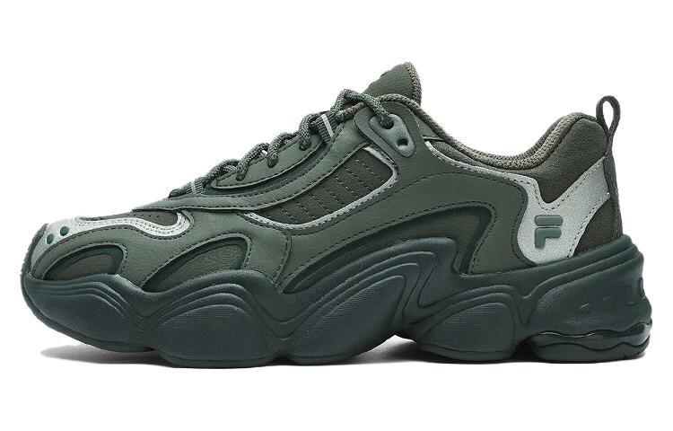 FILA Fusion Cushioned Wear-Resistant Support Low-Top Casual Shoes Women's Mountain View Green