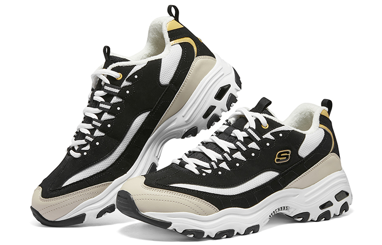 Skechers D'lites Sneakers 'Black Beige White' купить в интернет-магазине Yoocart с быстрой доставкой по России.