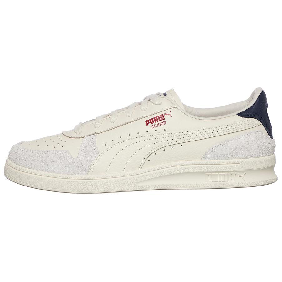 PUMA Abrasion Resistant Low Top Skateboard Shoes Unisex Ecru With Gray