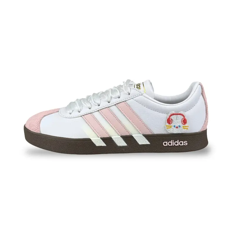 Adidas Vl Court Classic Abrasion Resistant Low top Skateboard Shoes Women's White