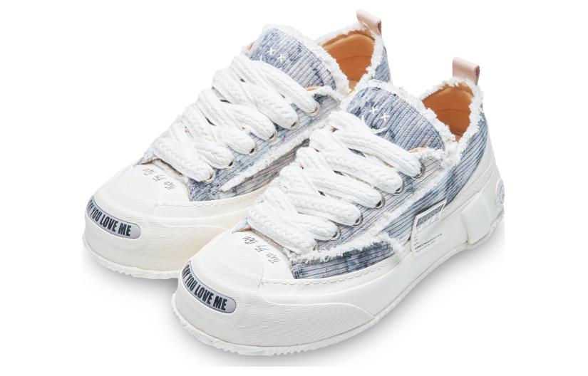 VESSEL G.O.P. 2.0 Marshmallow Lows Corduroy Gray Tie dye Low top Canvas Shoes Unisex White Gray
