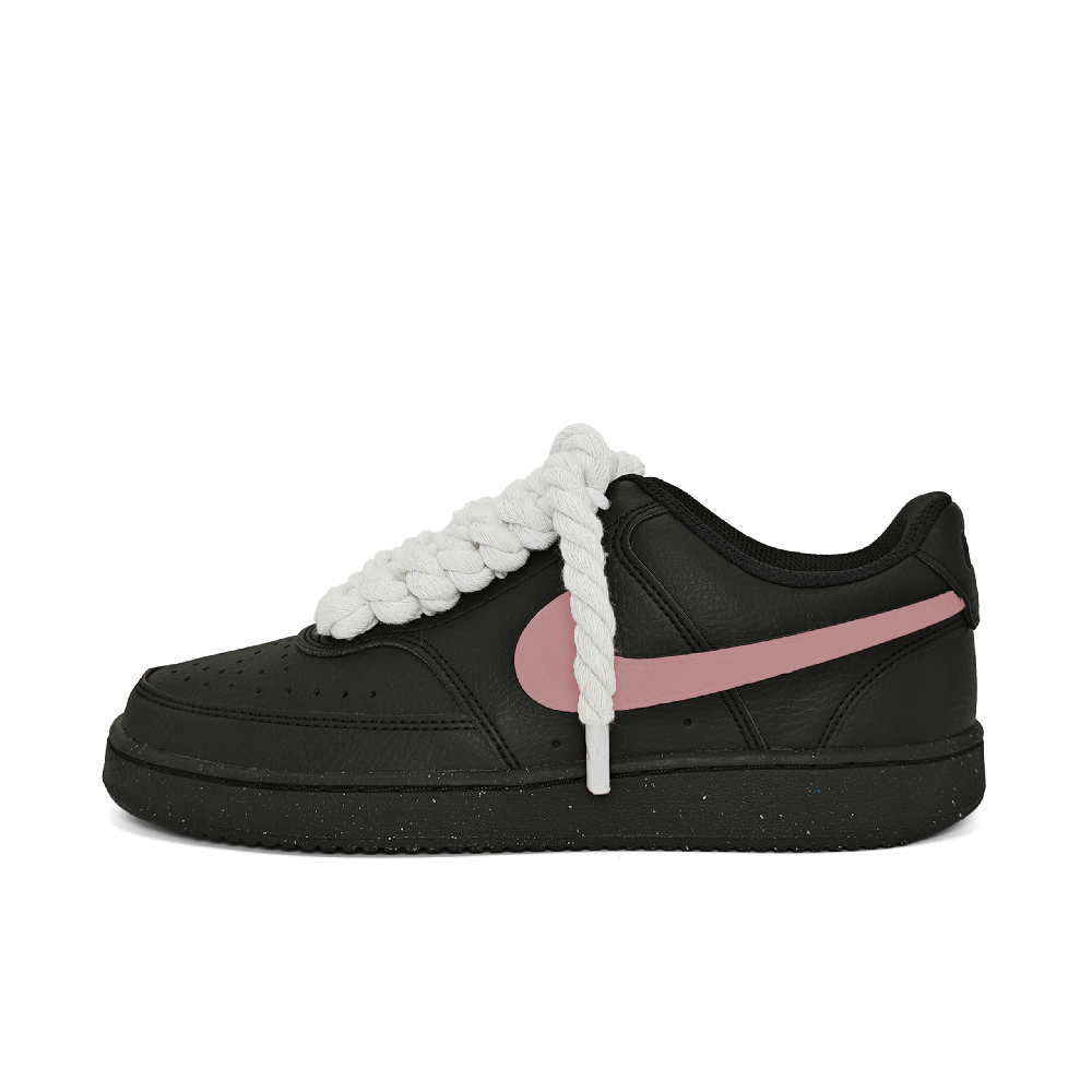 Nike Court Vision Anti-Slip And Wear-Resistant Lightweight Support Low-Top Skateboard Shoes Unisex Black