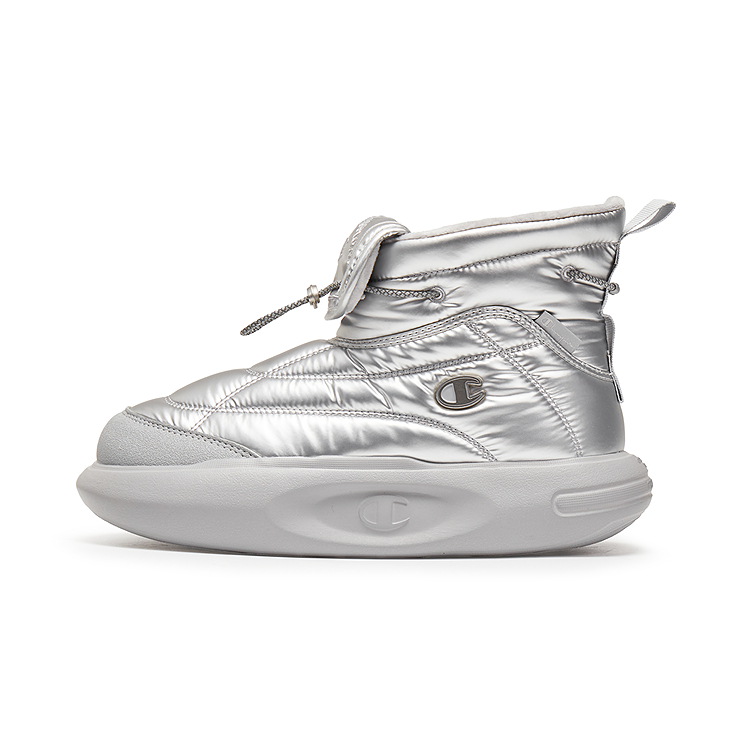 Champion Short Snow Boots Women's Silver White/Alloy Gray