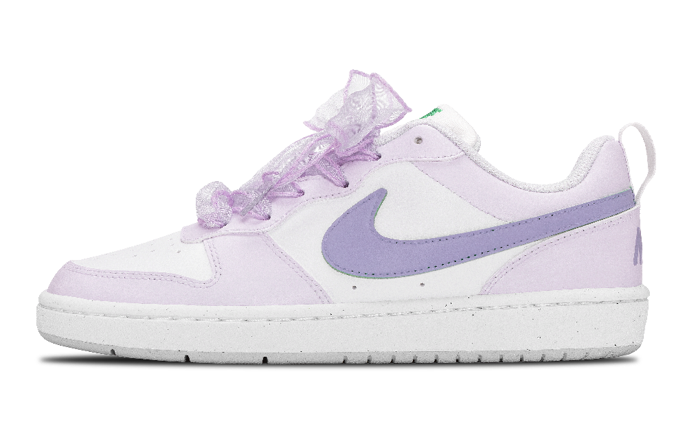 Nike Court Borough Anti-Slip Wear-Resistant Low-Top Skateboard Shoes Women's 1Lavender Purple