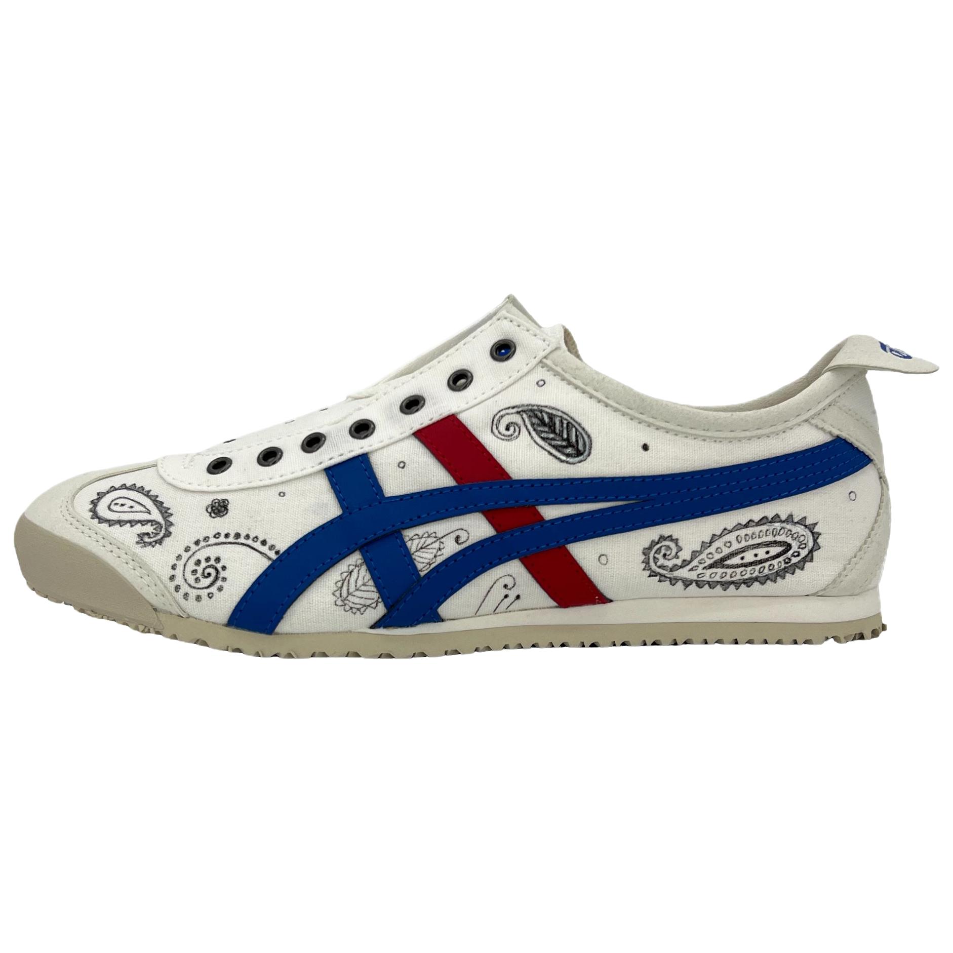 Onitsuka Tiger MEXICO 66 Casual Shoes Unisex Low Top White/Blue/Red купить в интернет-магазине Yoocart с быстрой доставкой по России.