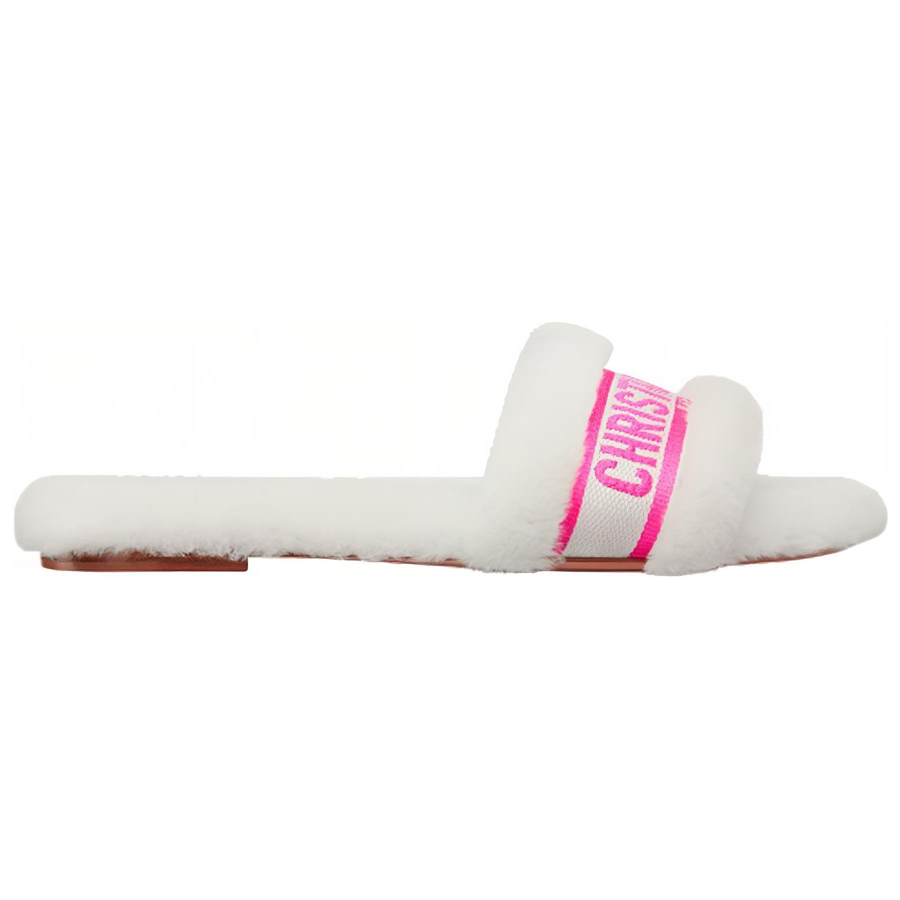 DIOR Chez Moi Slide Slippers Women's Bright Pink
