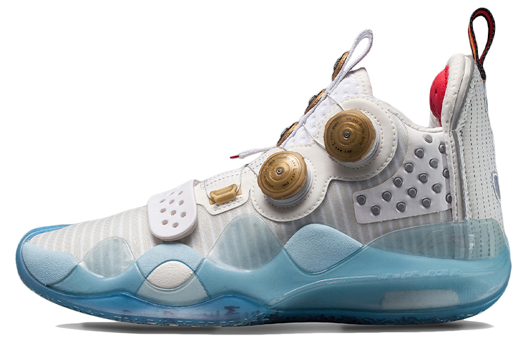 LiNing WOW 8 Way Of Wade 8 Home, Retirement Night Abrasion Resistant Breathable Mid Top Basketball Shoes Men's White