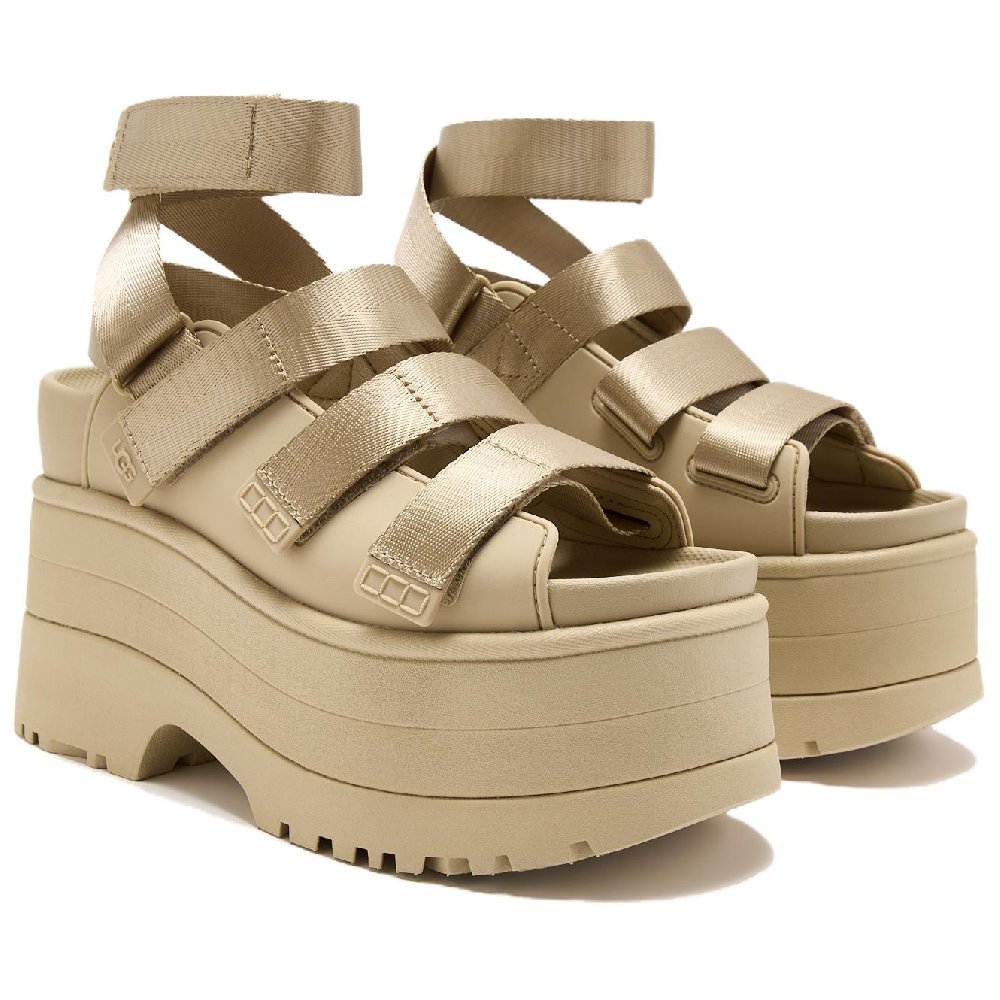 UGG GoldenRise Platform Sandals Mustard Seed Women's