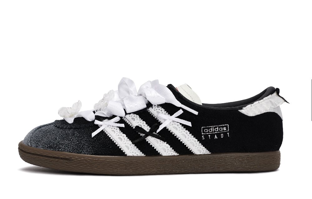 Adidas Originals Stadt Skateboard Shoes Unisex Low Top Black/White/Silver