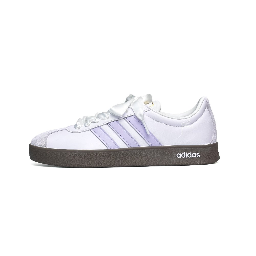 Adidas Neo VL Court 2.0 WAO Anti Slip Wear Resistant Low Top Skateboard Shoes Unisex White Purple