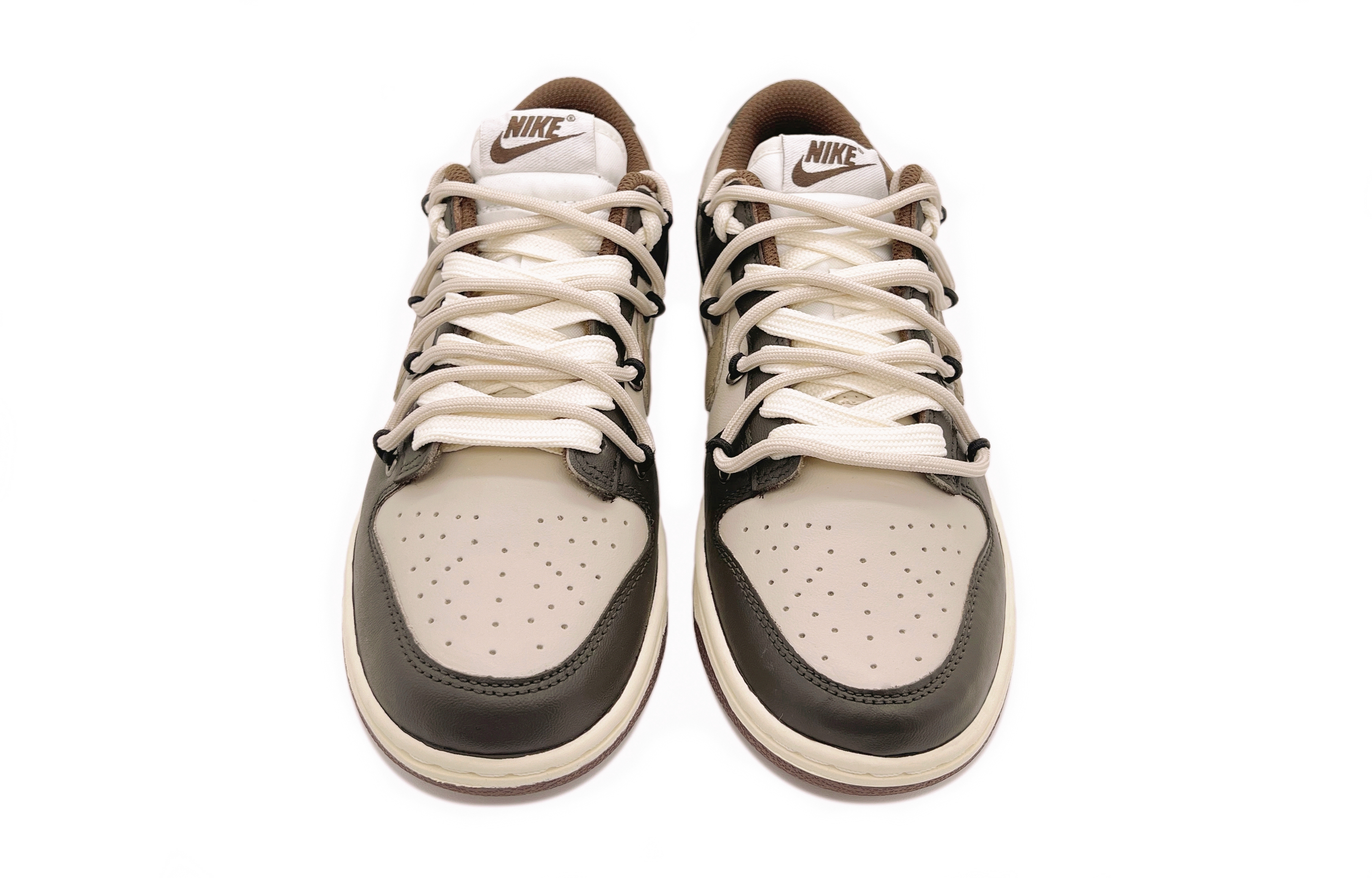Nike Dunk Anti Slip Wear Resistant Low Top Skateboard Shoes Women's Beige Brown купить в интернет-магазине Yoocart с быстрой доставкой по России.