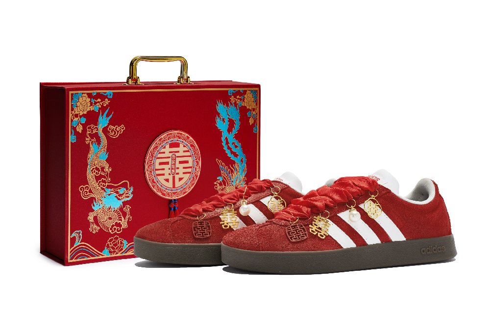 Adidas Neo Vl Court 811 Manufacturing, Celebrating New Joins, Gift Box Low Top Skateboard Shoes Unisex Red White