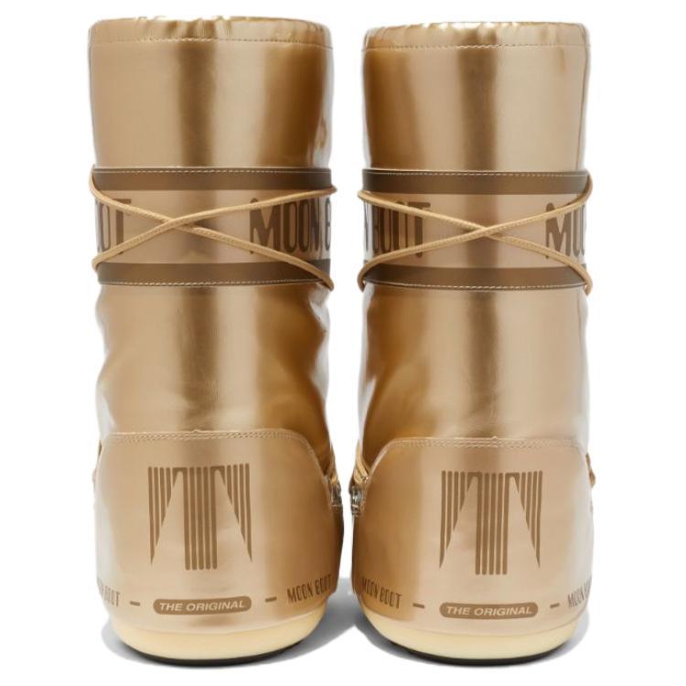 Moon Boot Icon Height Increasing Crew Snow Boots Unisex Gold
