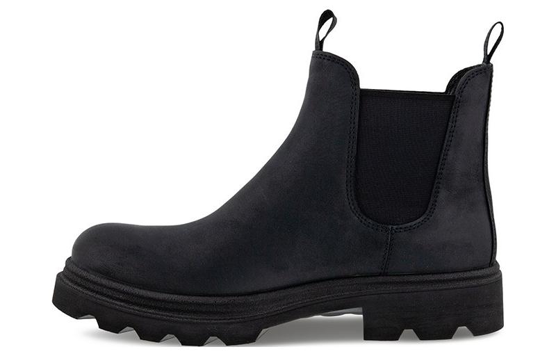 Ecco Short Chelsea Boots Men's Black
