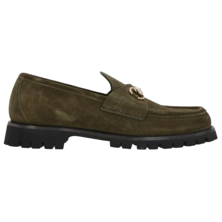 GUCCI Horsebit Loafers Women's Green