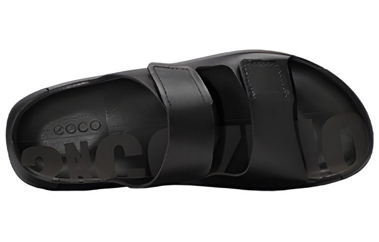 Ecco Rubber Sole Slide Slippers Men's Black