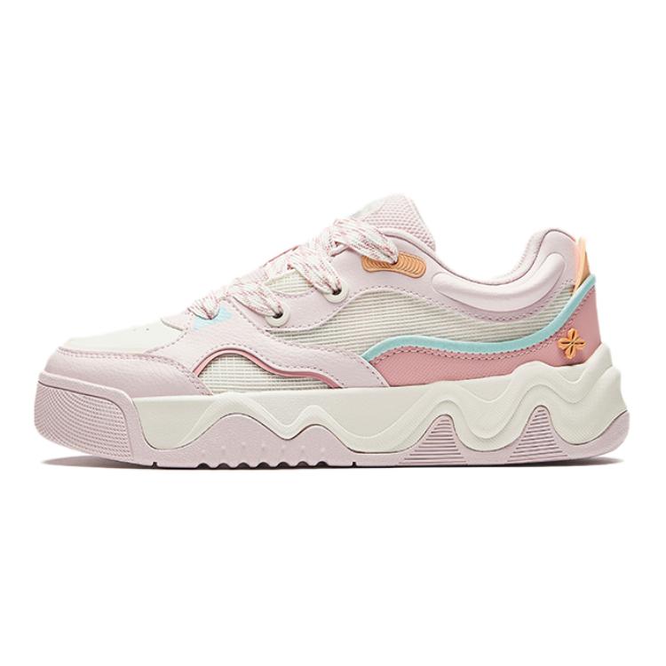 Antakids Anti-Slip Wear-Resistant Low-Top Kids' Skateboarding Shoes Pink Teenagers