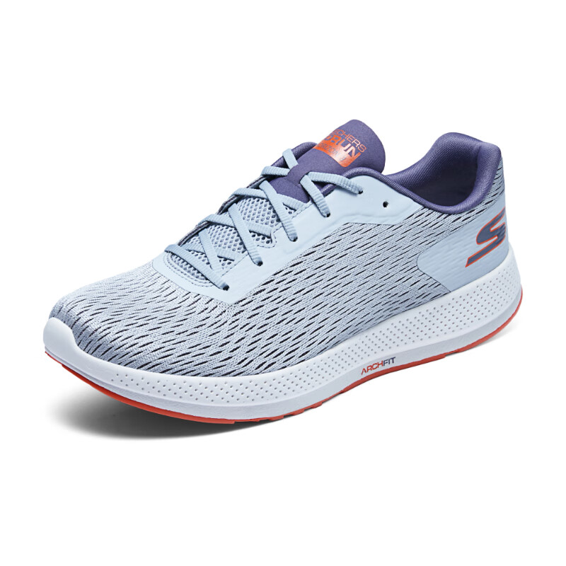 Skechers Cushioning Wear-Resistant Low-Top Running Shoes Men's Gray Orange купить в интернет-магазине Yoocart с быстрой доставкой по России.