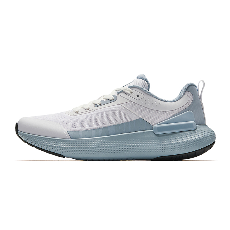 Anta Running Collection Slip Resistant Abrasion Resistant Shock Absorbers Low Top Casual Running Shoes Men's Gray Blue