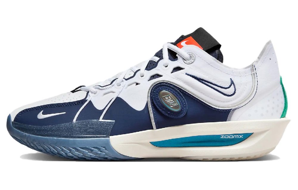 Nike Air ZOOM G.T. Cut 3 Баскетбольные кроссовки Низкие Белый и синий цвет Мужские